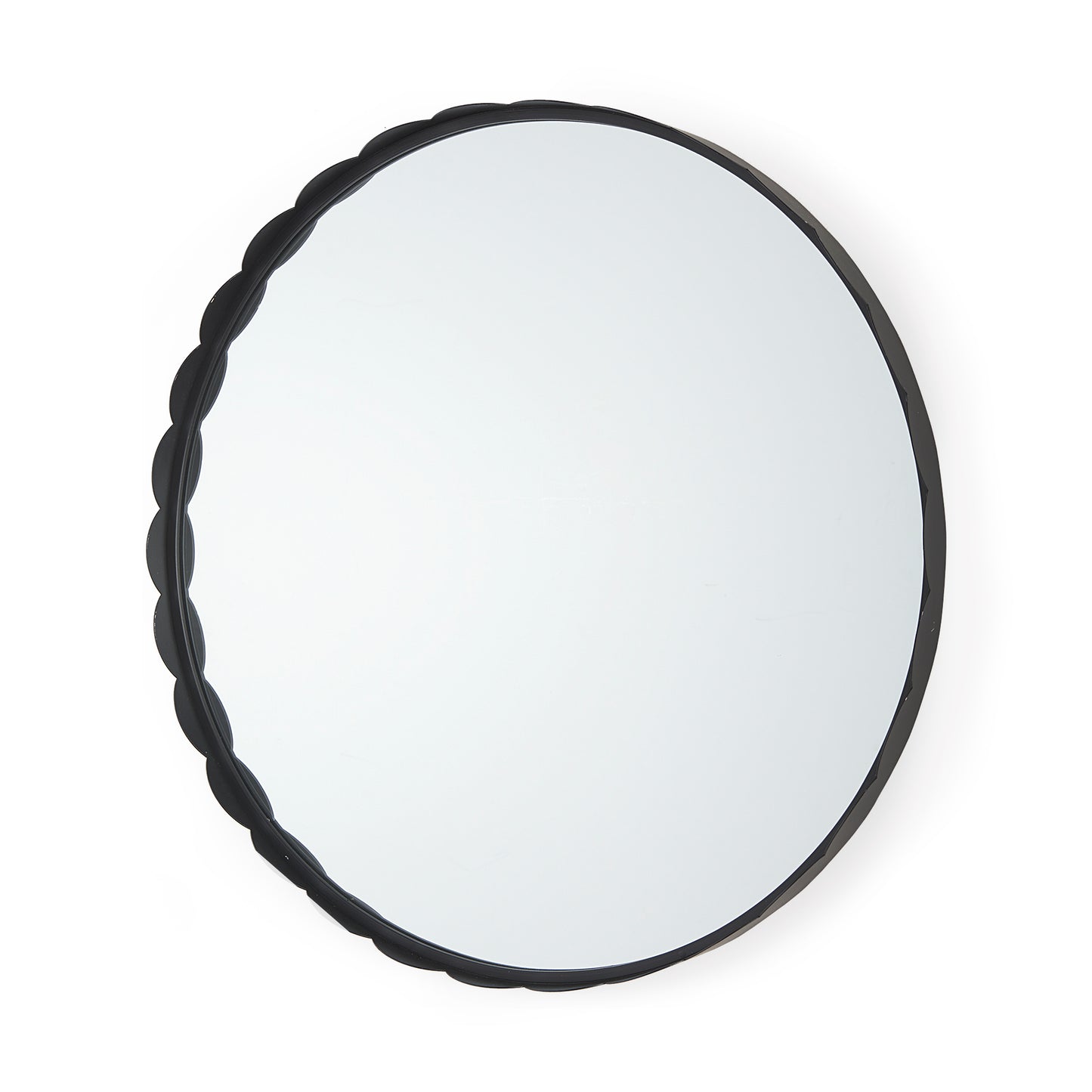 Adelaide 29.7" Metal Scallop Edge Round Mirror | 2 Colours - Magnolia Lane co. Home + Garden + Gift