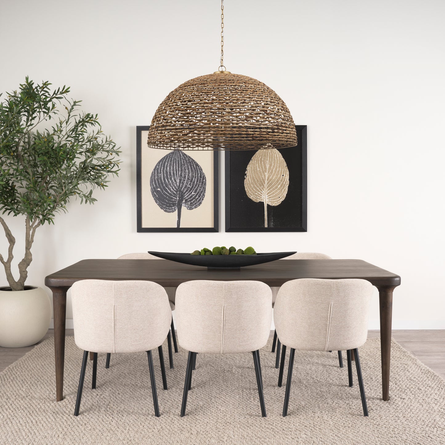 Piero Decorative Bowl | Black Large