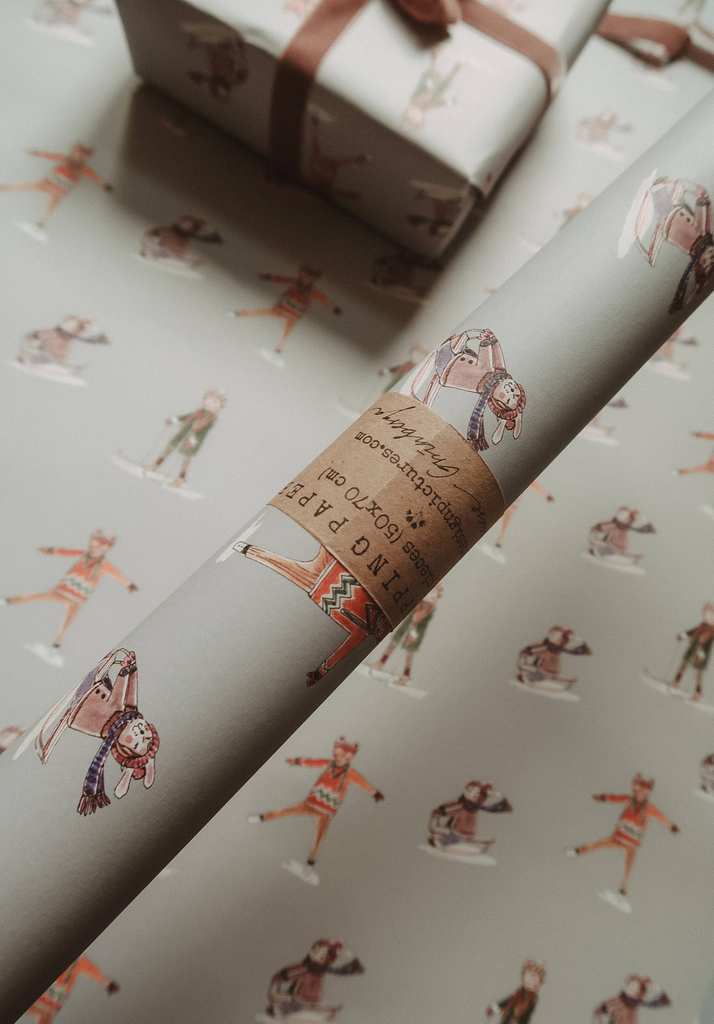Set Of 3 Pieces Winter Joys Wrapping Paper
