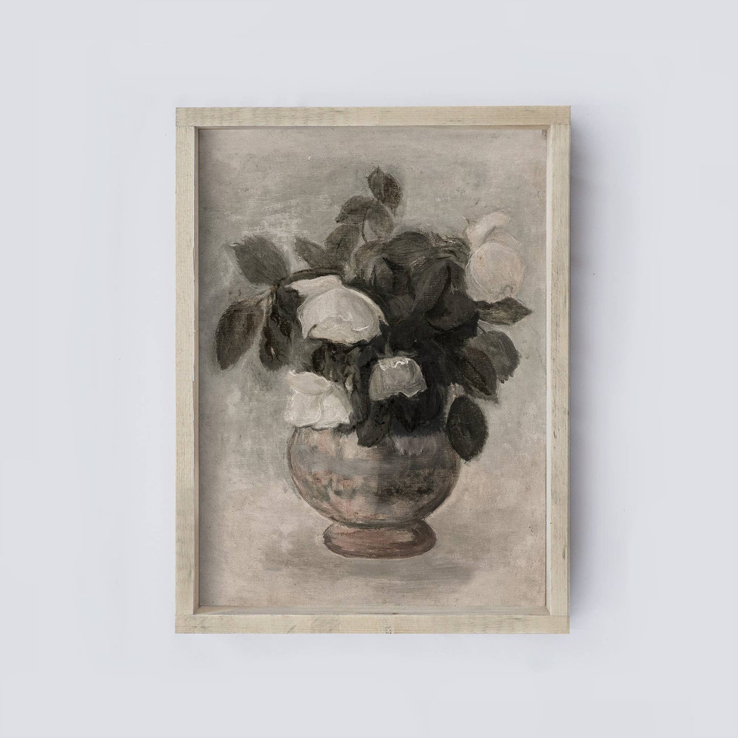 Vintage Floral Print Framed | Vintage Wall Art Framed A71