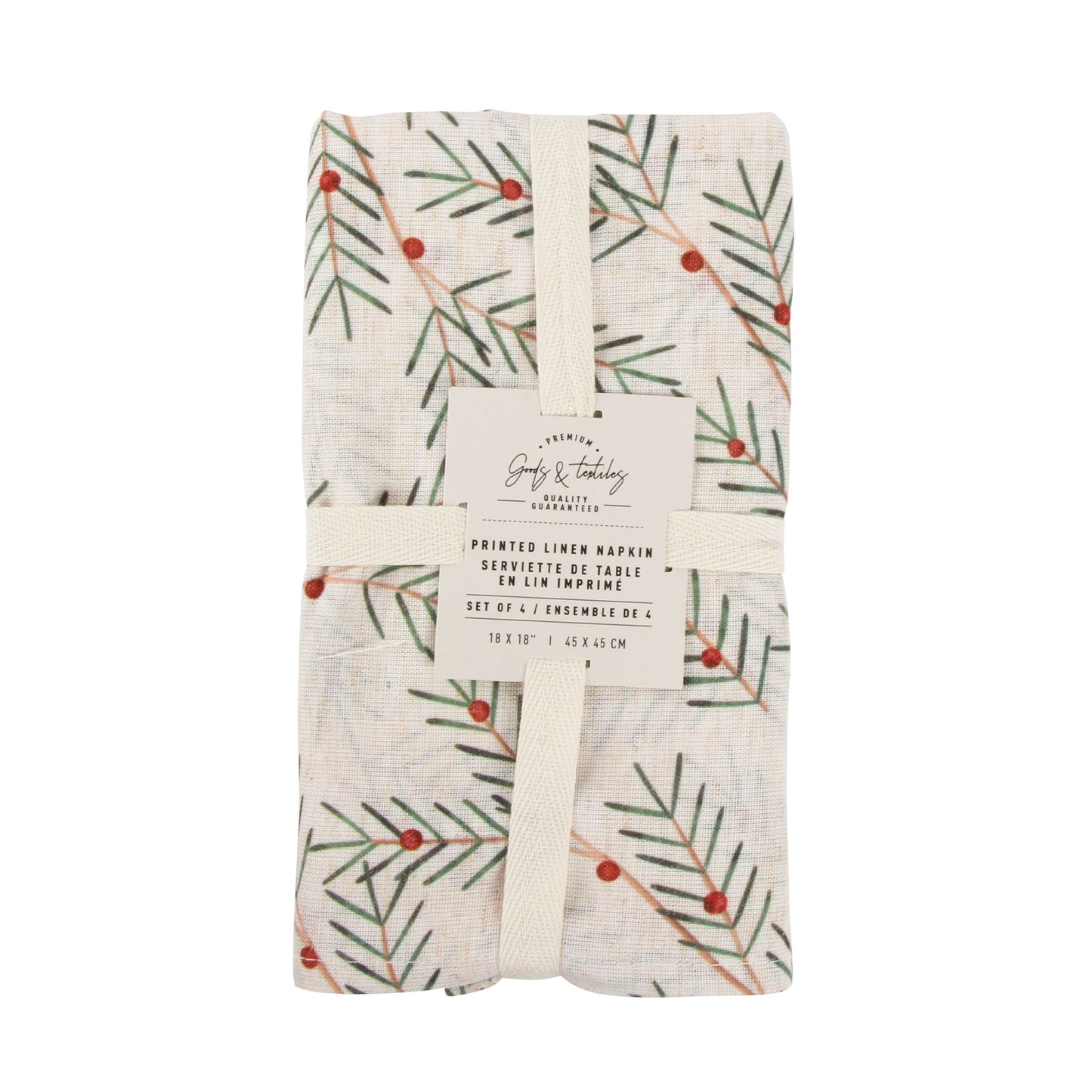 Slim Holly Napkin Set Of 4 Multi
