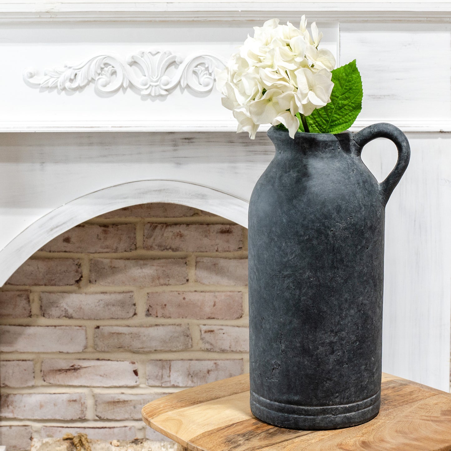 14.6" CHARCOAL PITCHER VASE