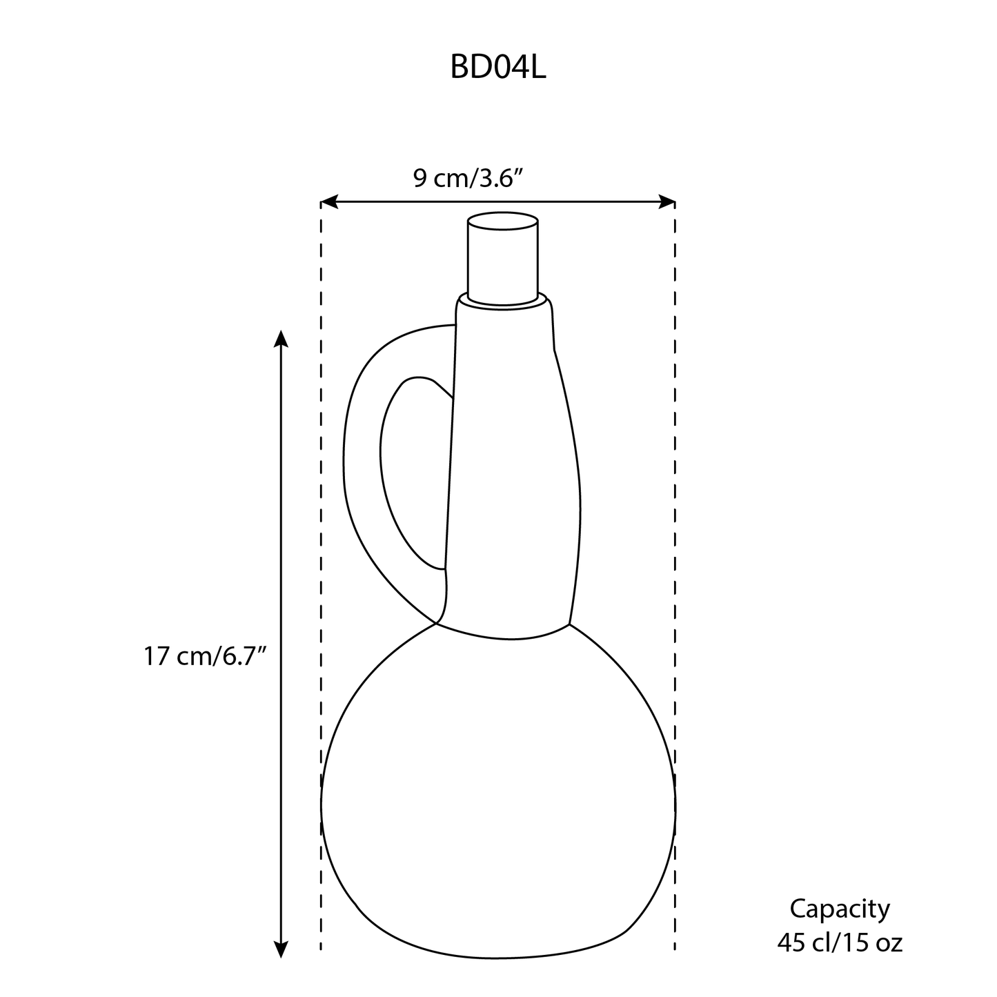Stoneware Olive Oil Dispenser | Dadasi 15 oz