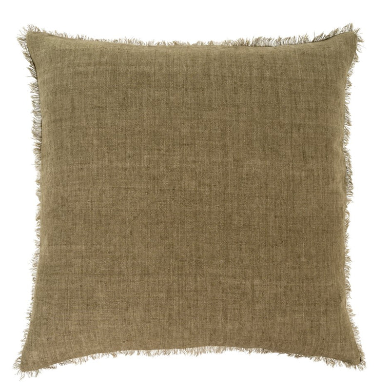 24x24 Lina Linen Pillow Kelp - Magnolia Lane co. Home + Garden + Gift