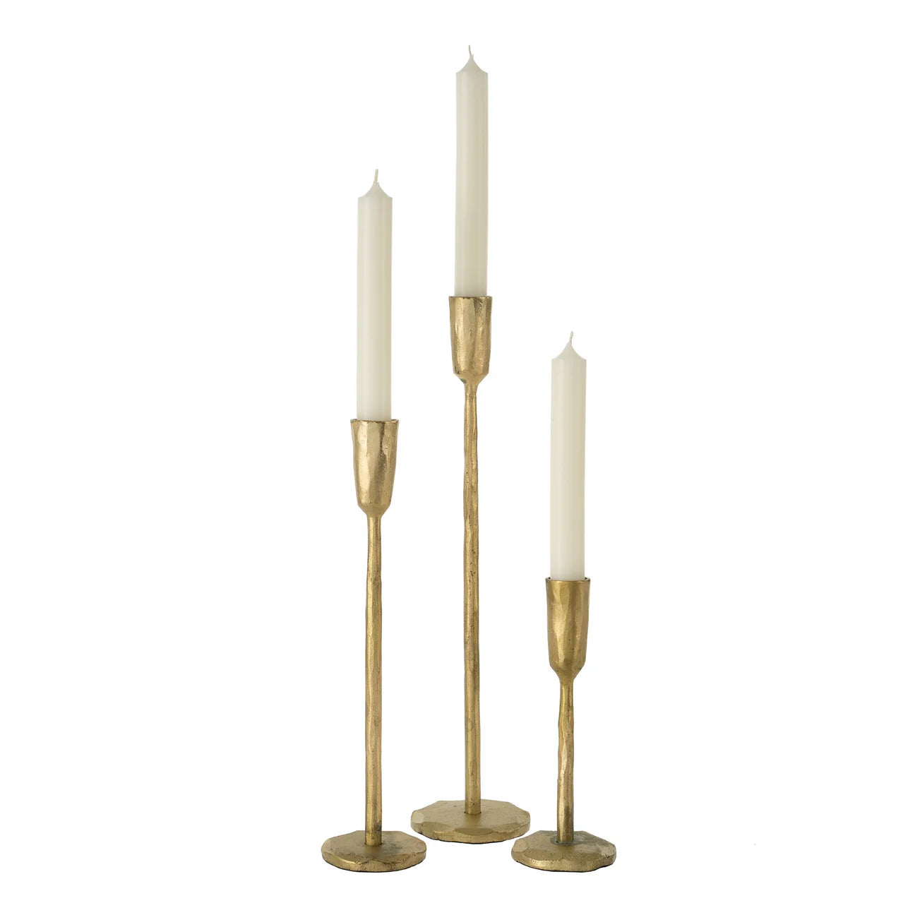 Luna Forged Candlestick Holder | GOLD | 3 Sizes - Magnolia Lane co. Home + Garden + Gift