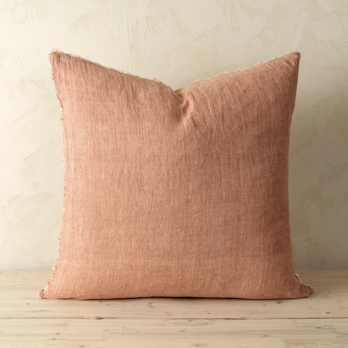 24x24 Lina Linen Pillow Redwood
