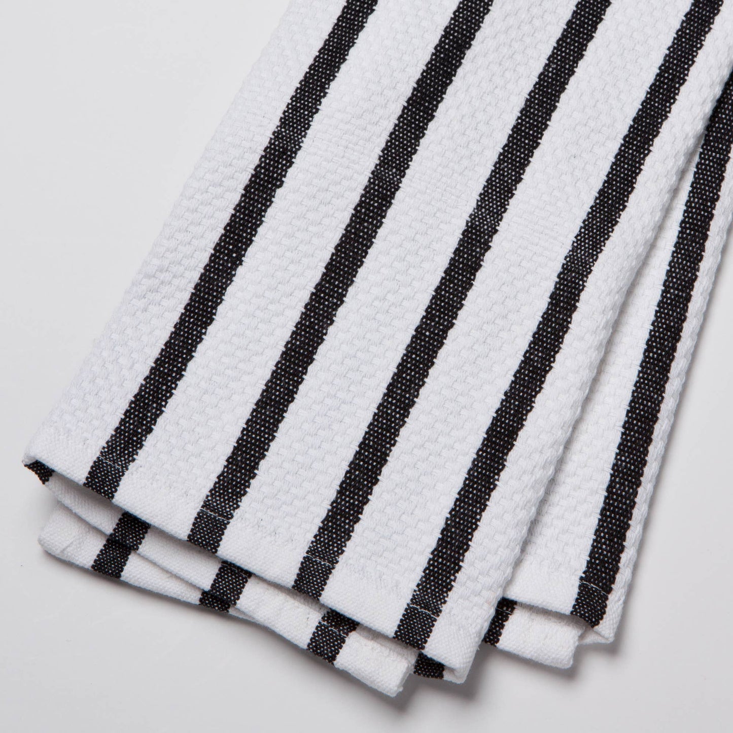 Basketweave Black Dishtowel