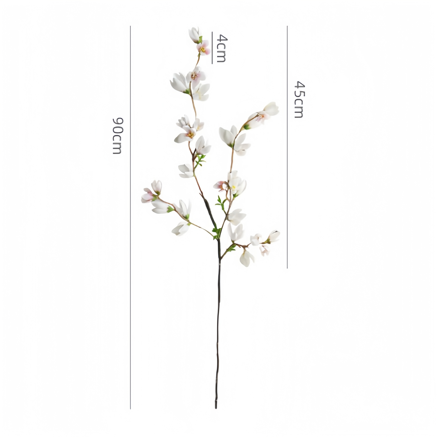 Artificial white small magnolia home decor spring flower