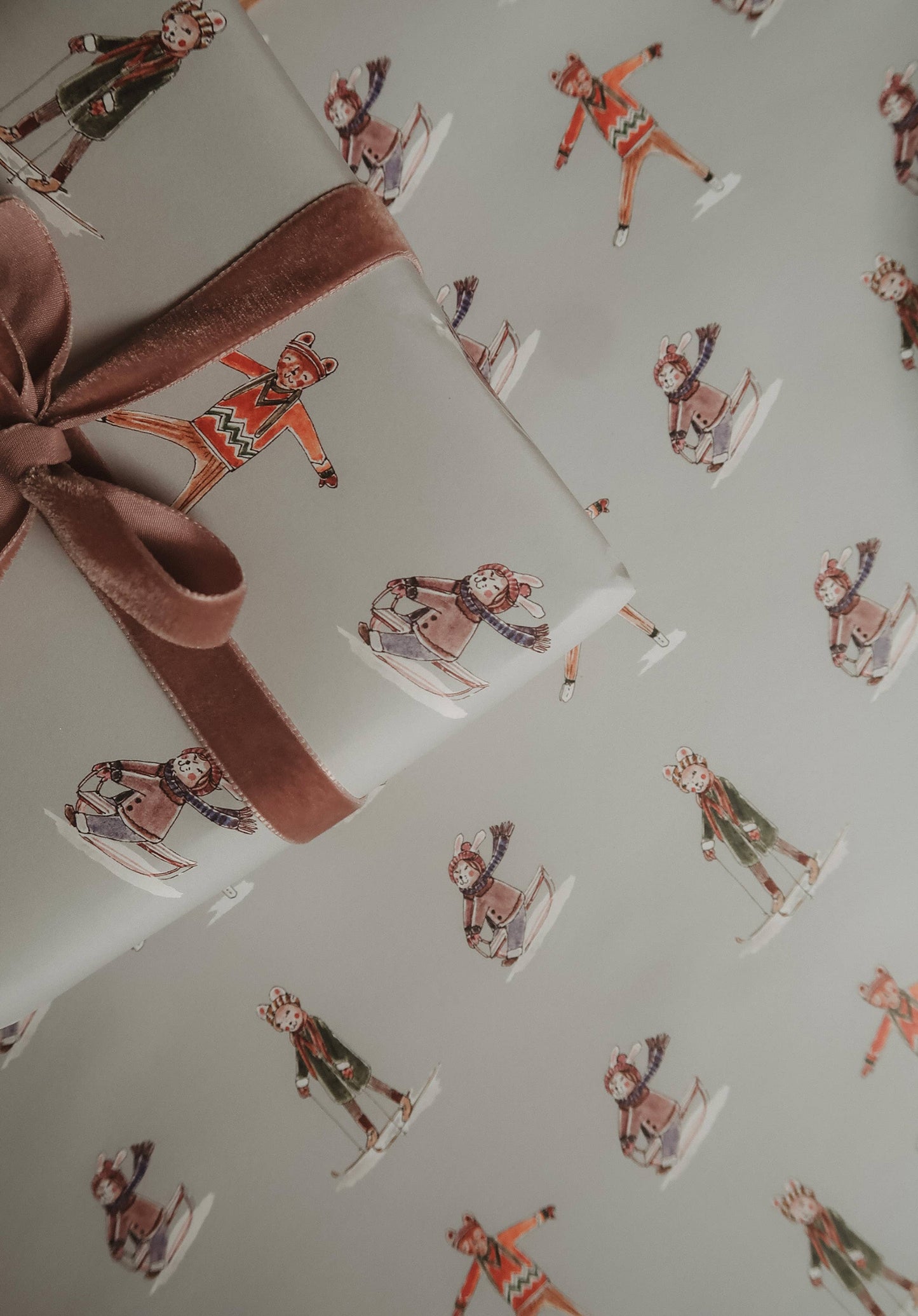 Set Of 3 Pieces Winter Joys Wrapping Paper