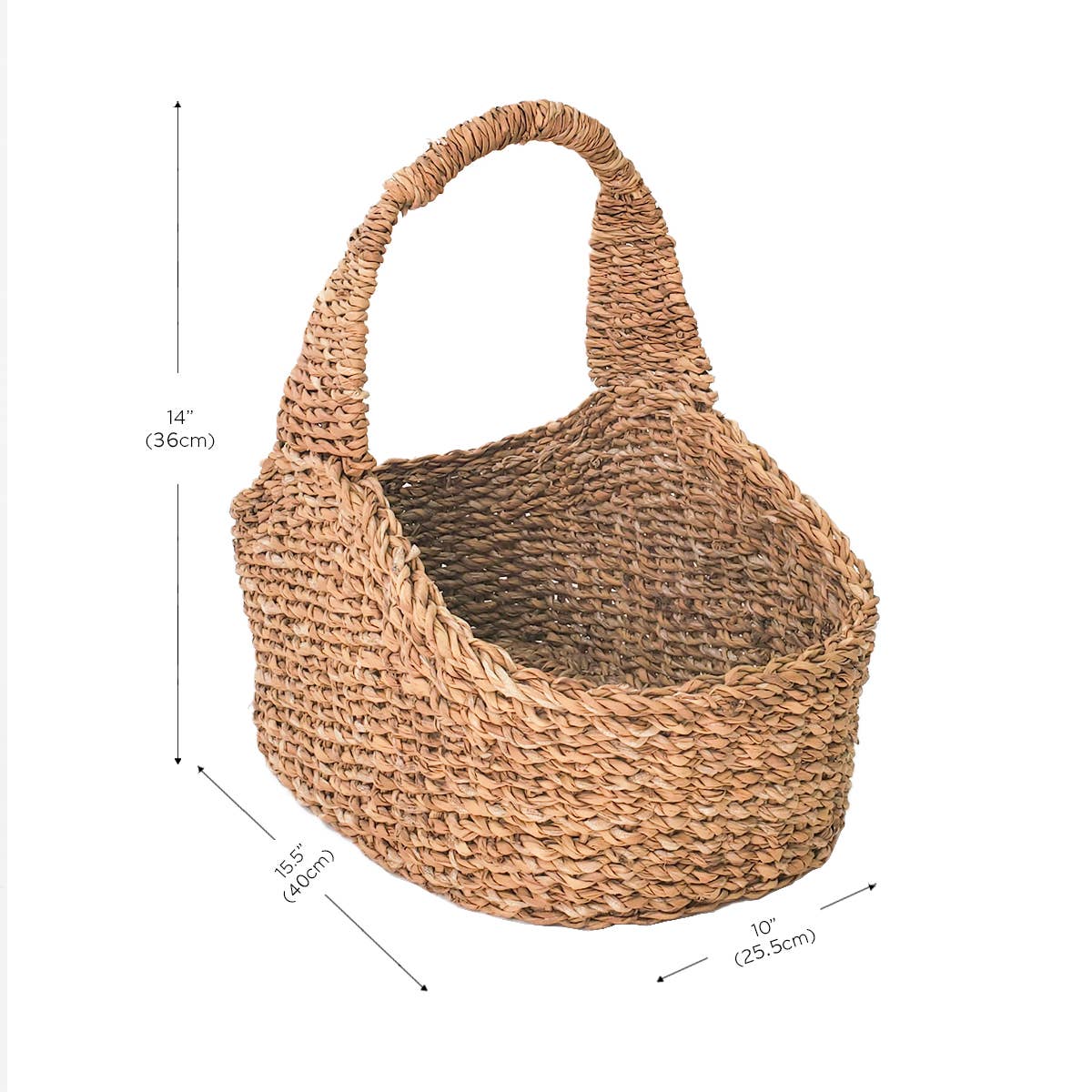 Handwoven Wicker Market Basket l Savar Picnic Basket