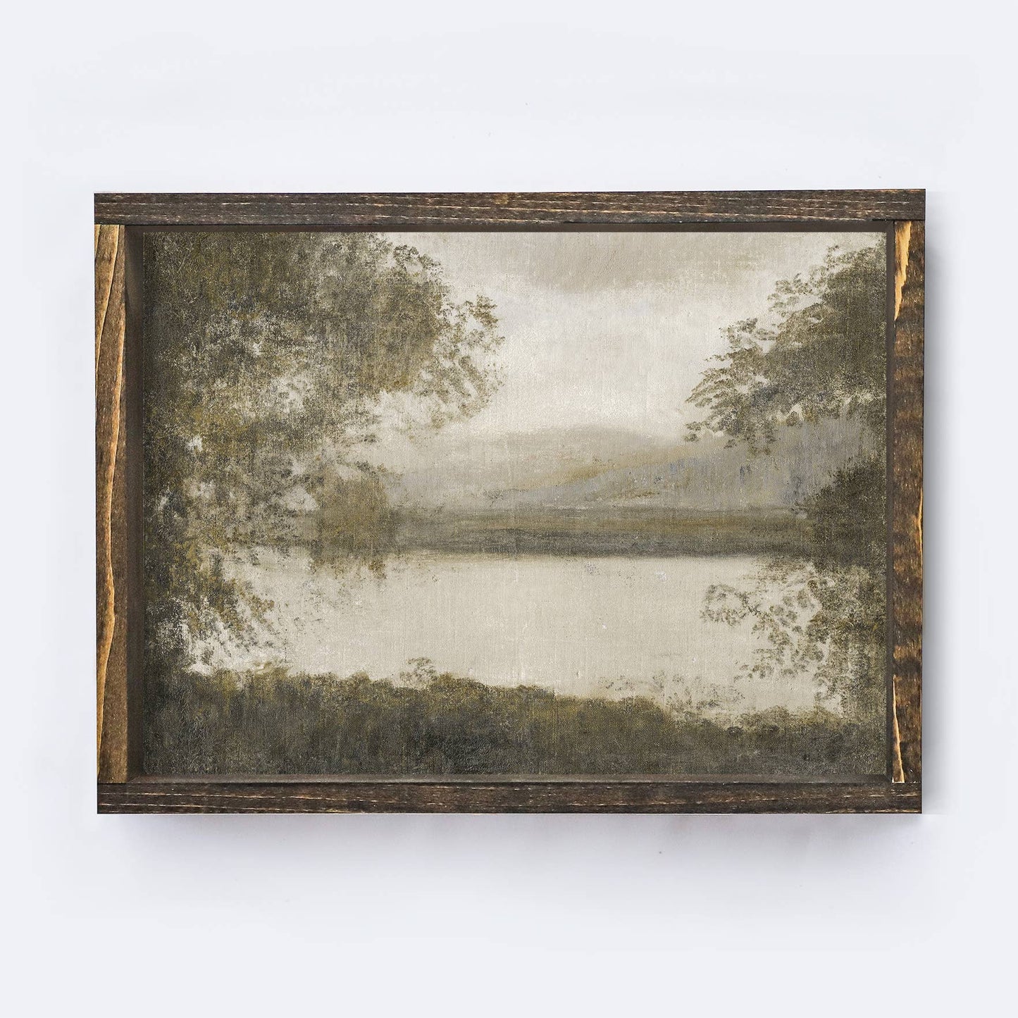 Vintage Landscape Wood Sign | Landscape Wall Art A153