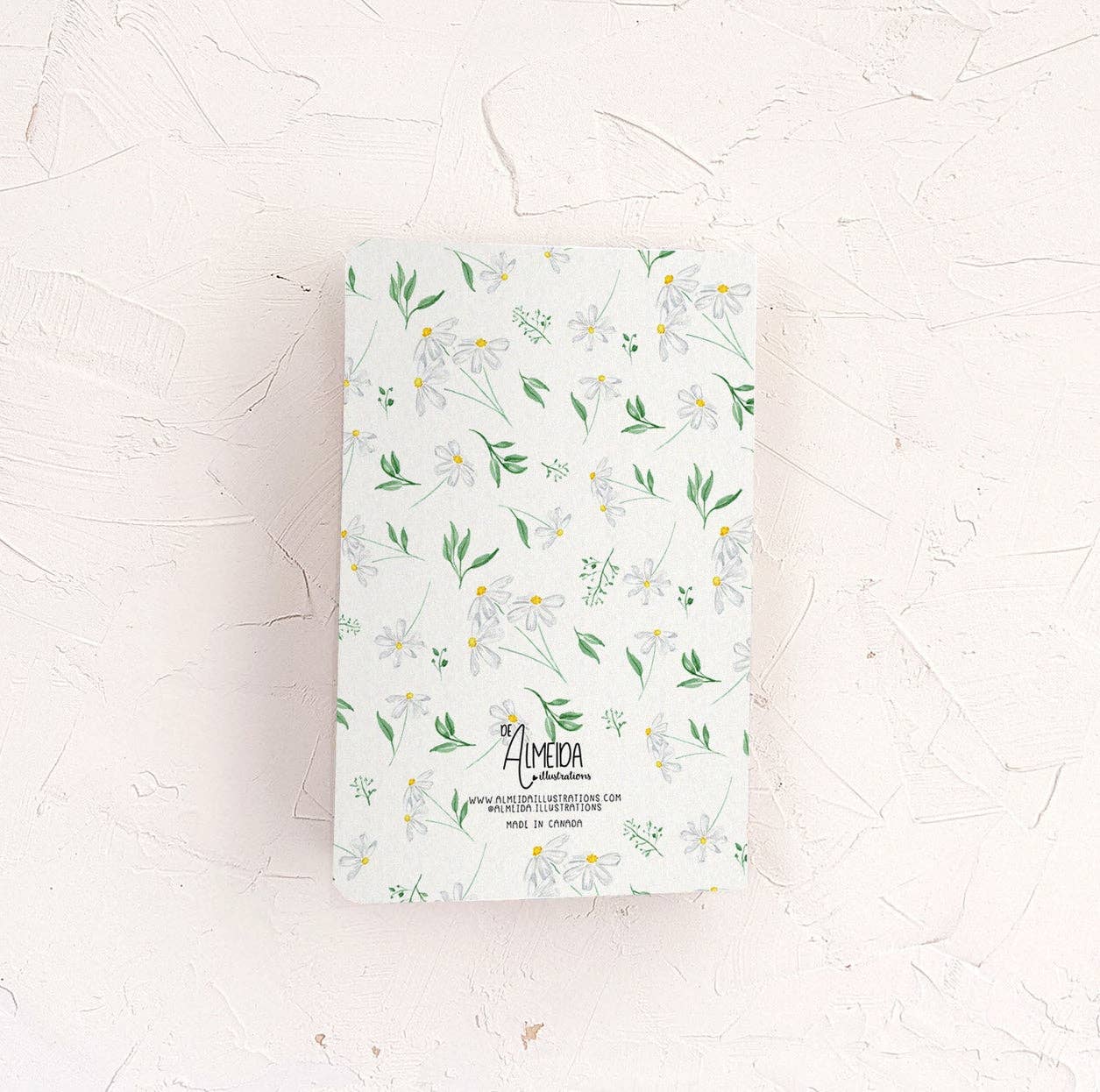 Daisies Floral Notebook - 48 Lined Pages