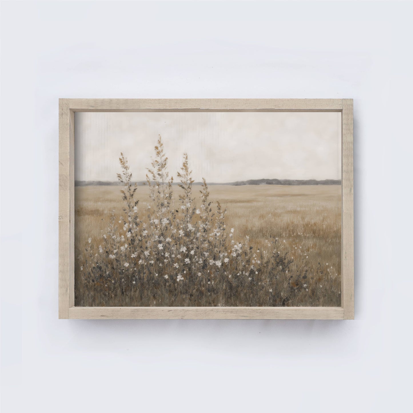 Vintage Landscape| Wildflower Field Painting A254