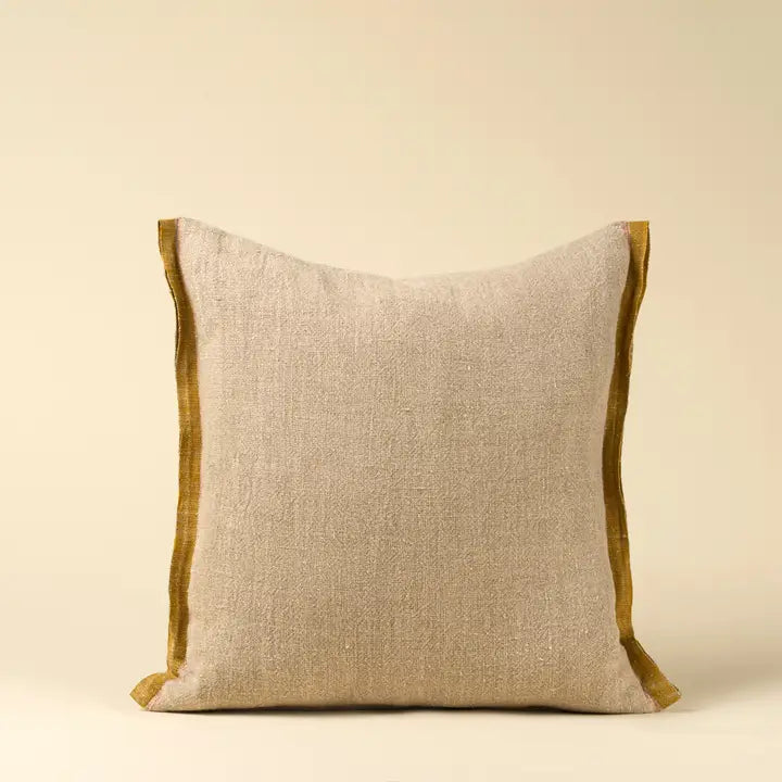 20x20 Selvage Linen Pillow, Sunflower
