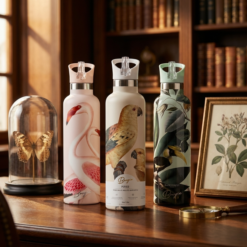Perico | Vintage Parrot Insulated Water Bottle 25oz