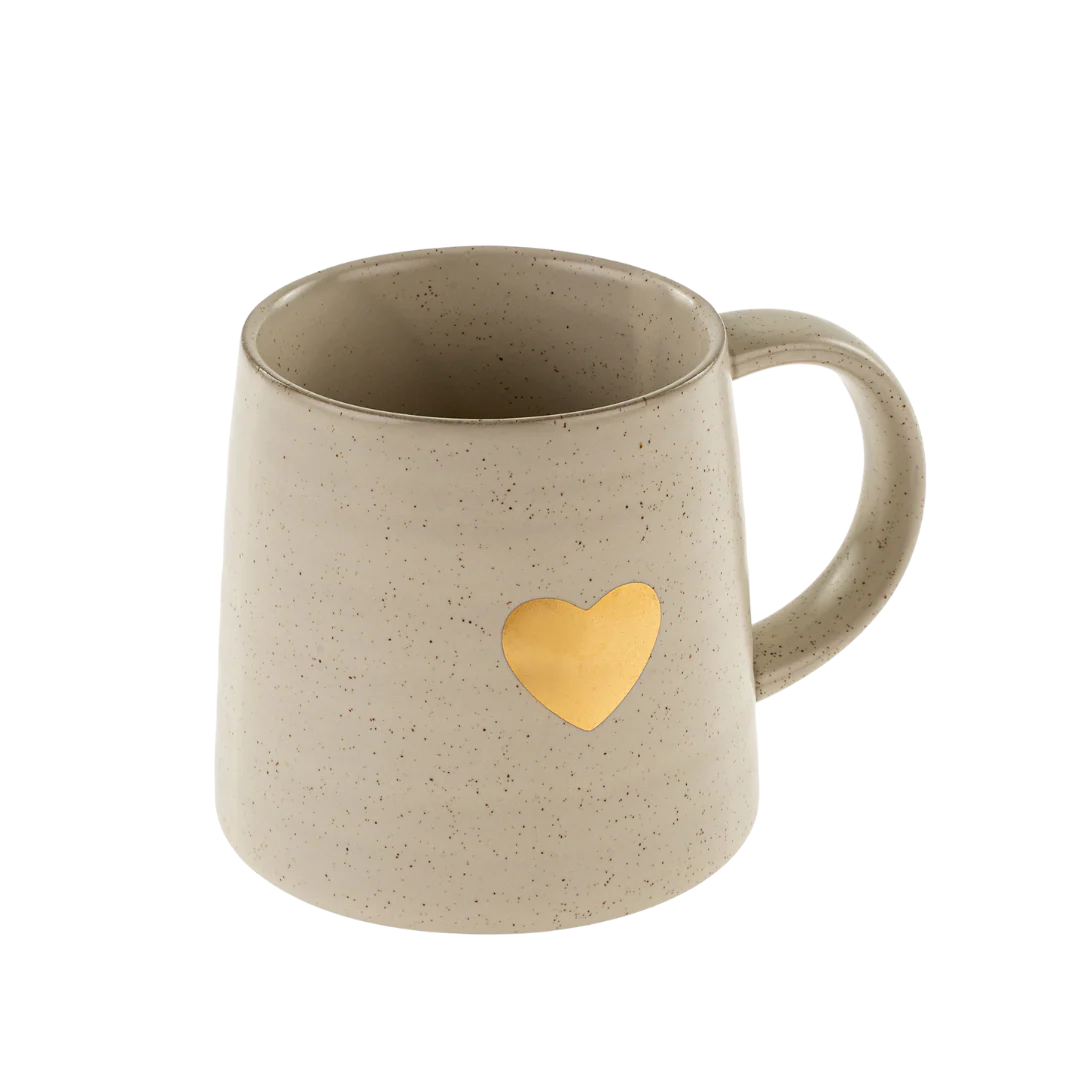 Gold Heart Mug L - Magnolia Lane co. Home + Garden + Gift