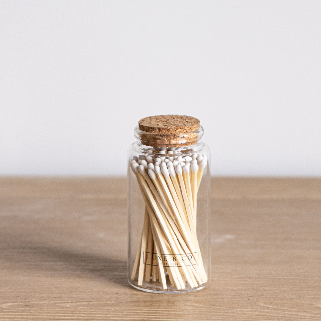 Luxe B Co. Glass Match Bottle