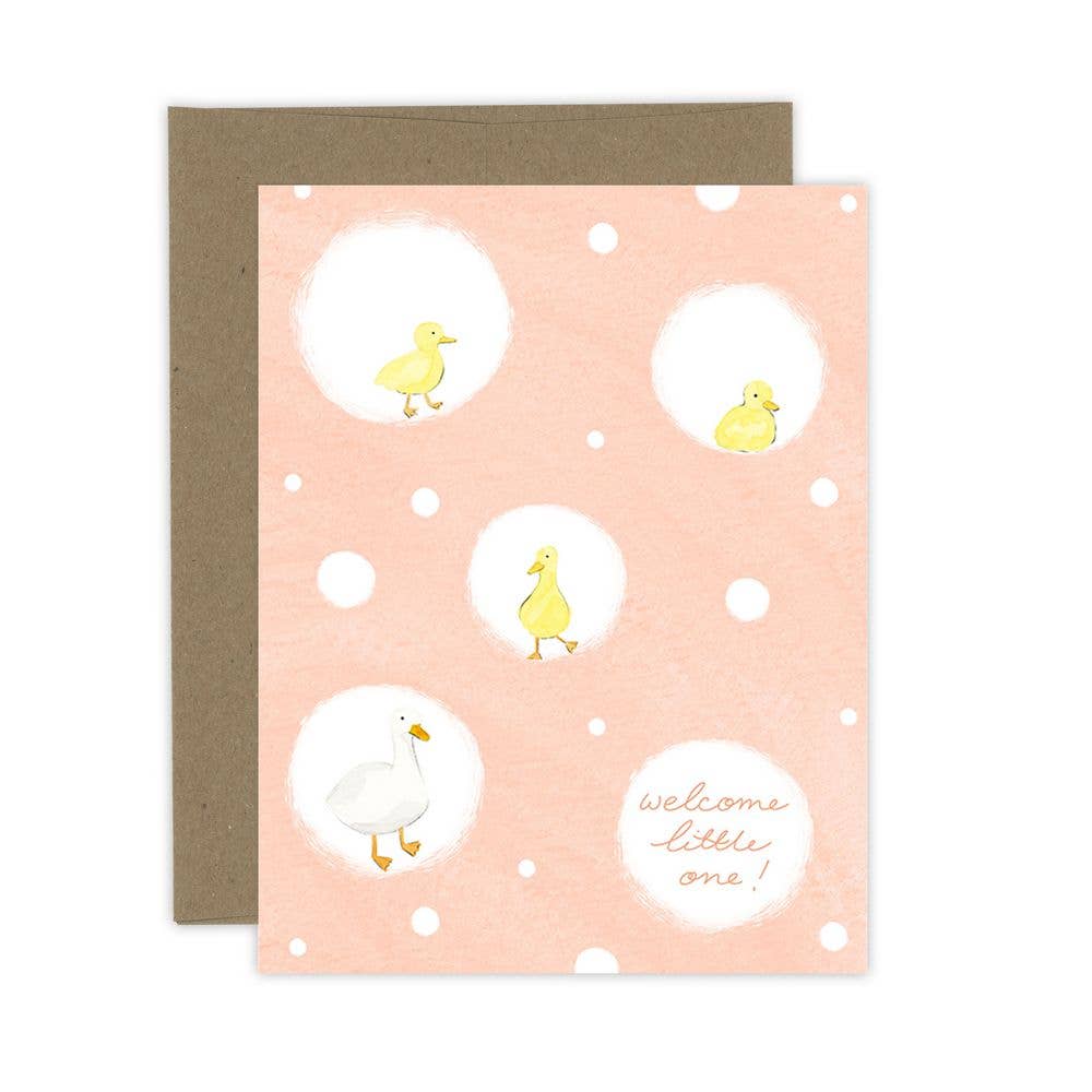 Baby Ducklings - Welcome Little One Greeting Card | New Mom Baby Card - Magnolia Lane co. Home + Garden + Gift