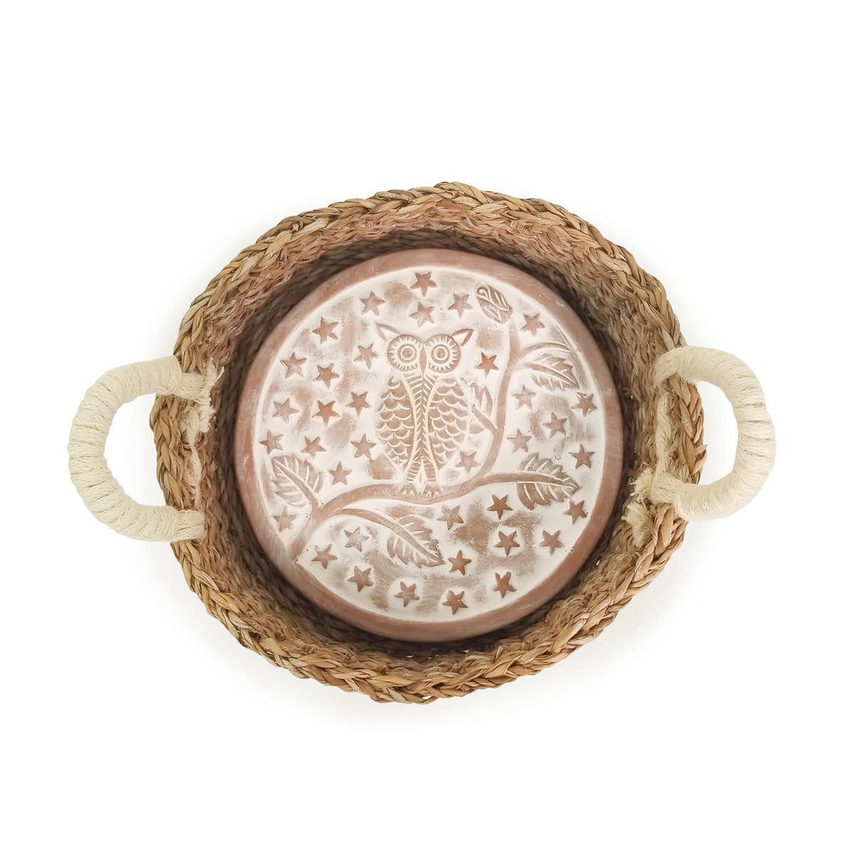 Handmade Bread Warmer & Wicker Basket - Owl Round