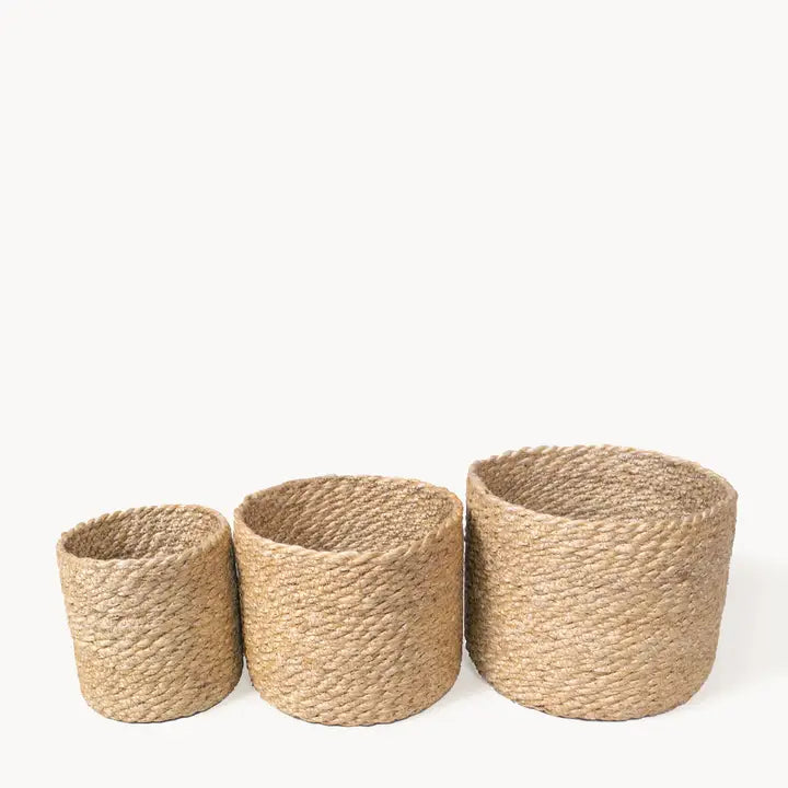 Handwoven Wicker Storage Basket • Kata Bin