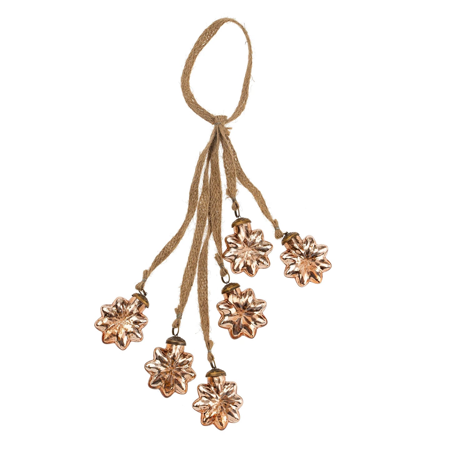 Snowflake Bunch Ornaments S/6,| Two Colours