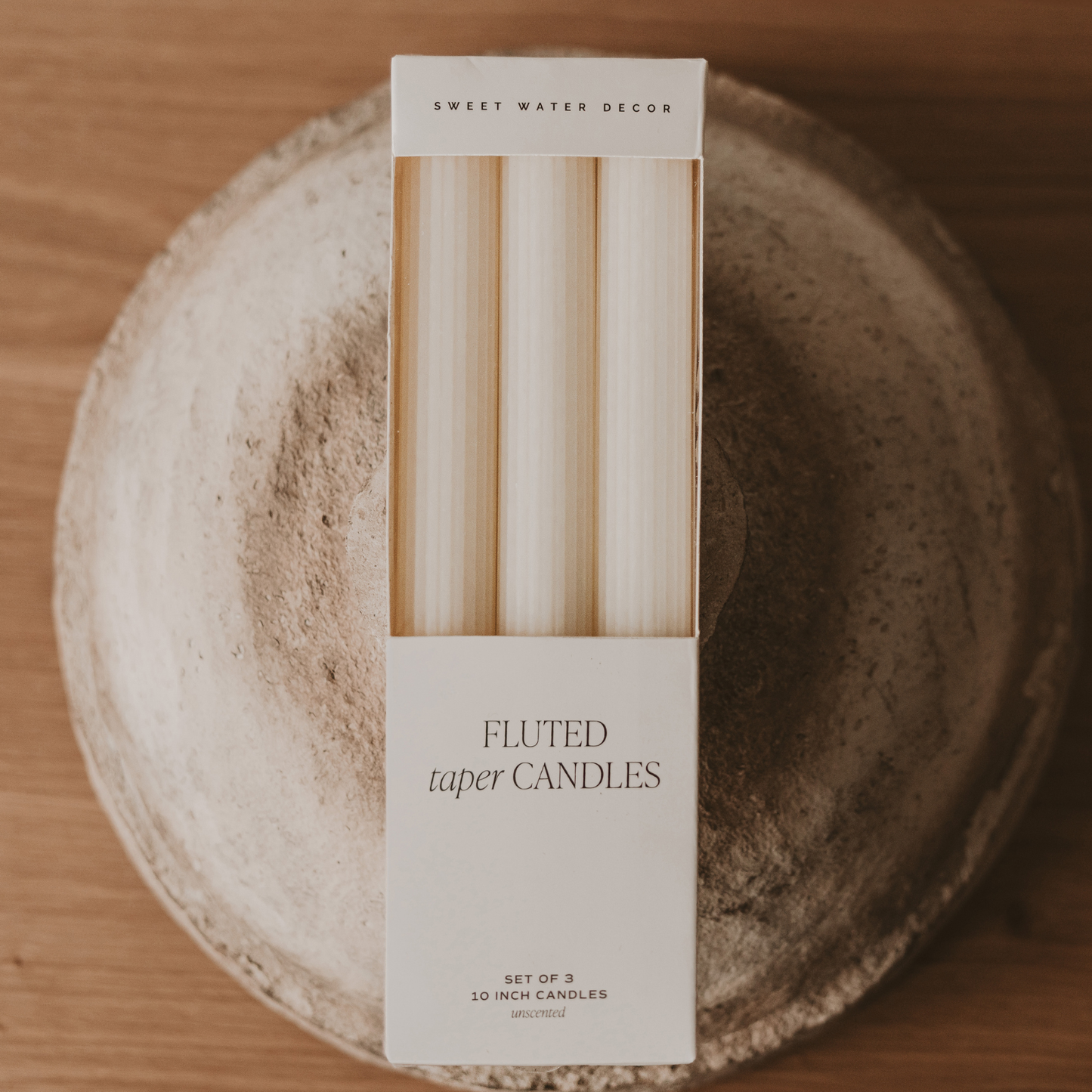 *NEW* Fluted Taper Candles, Set of 3 - Home Decor & Gifts