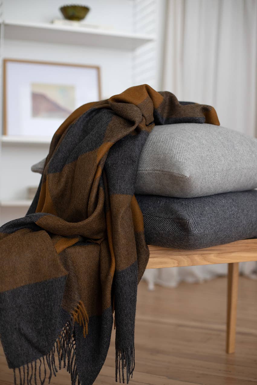 Buffalo Baby Alpaca Throw – Available in 10 Colors