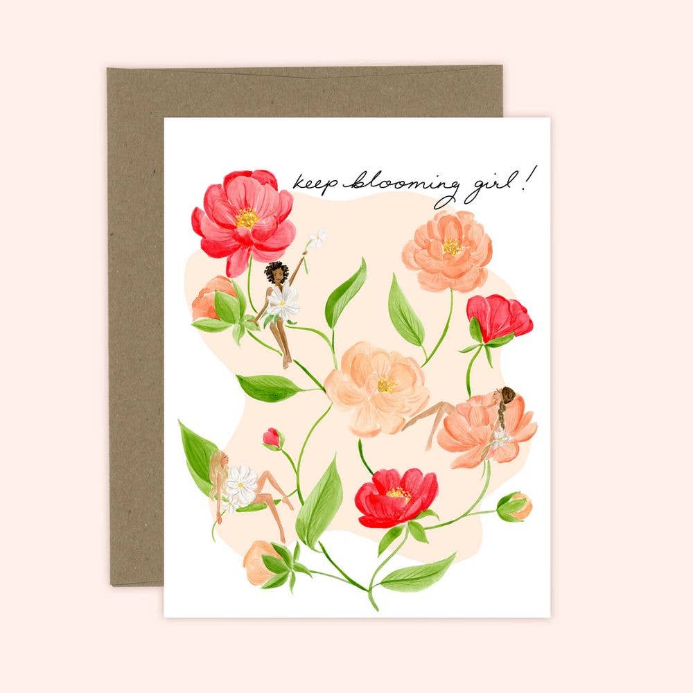 Keep Blooming Girl! Card | Celebration