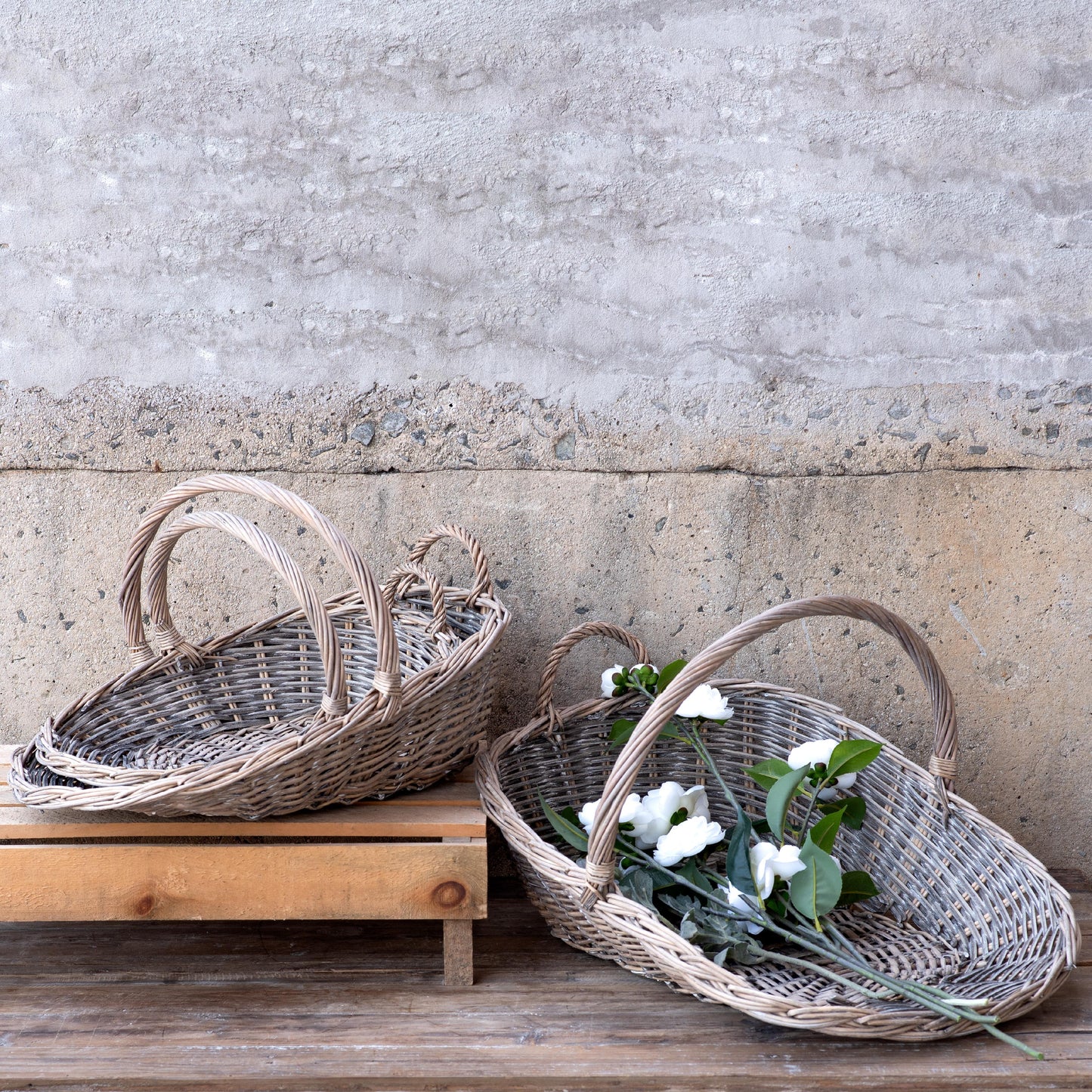 FRENCH WILLOW GARDEN BASKETS | 3 sizes