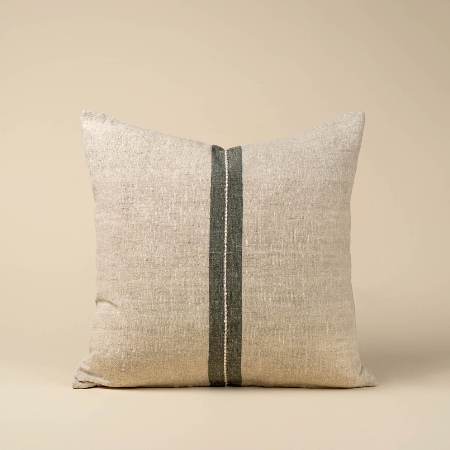 20x20 Emmett Linen Pillow, Natural - Magnolia Lane co. Home + Garden + Gift