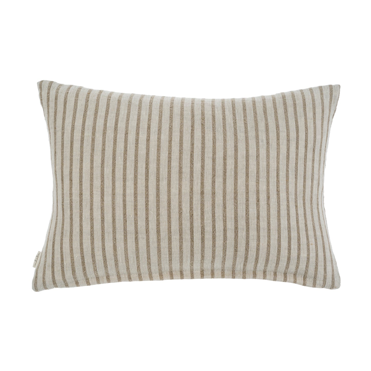 16x24 Pinstripe Linen Pillow Natural