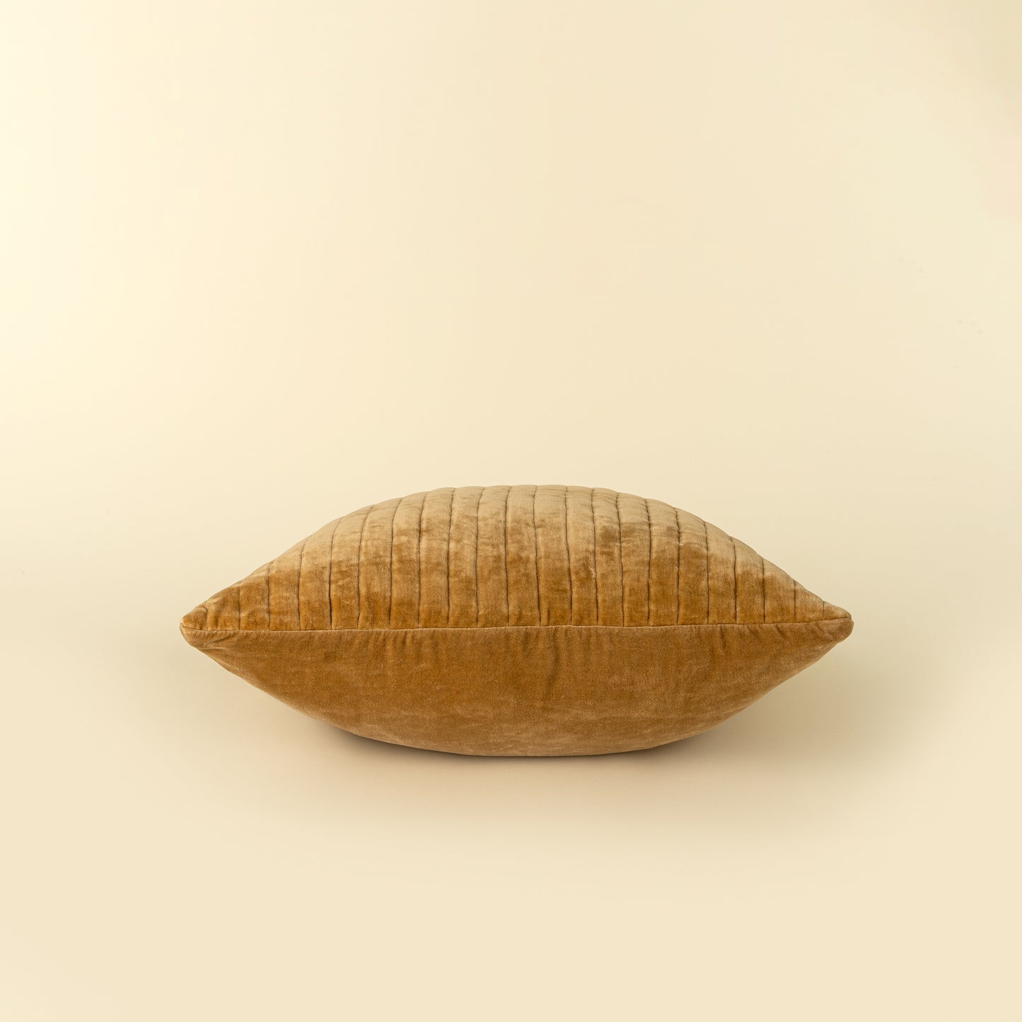 Velvet Stripe Pillow, Gold - 20 x 20