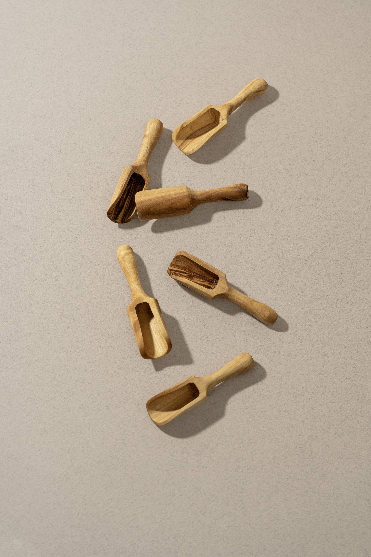 Natural Olive Wood Scoop | Small