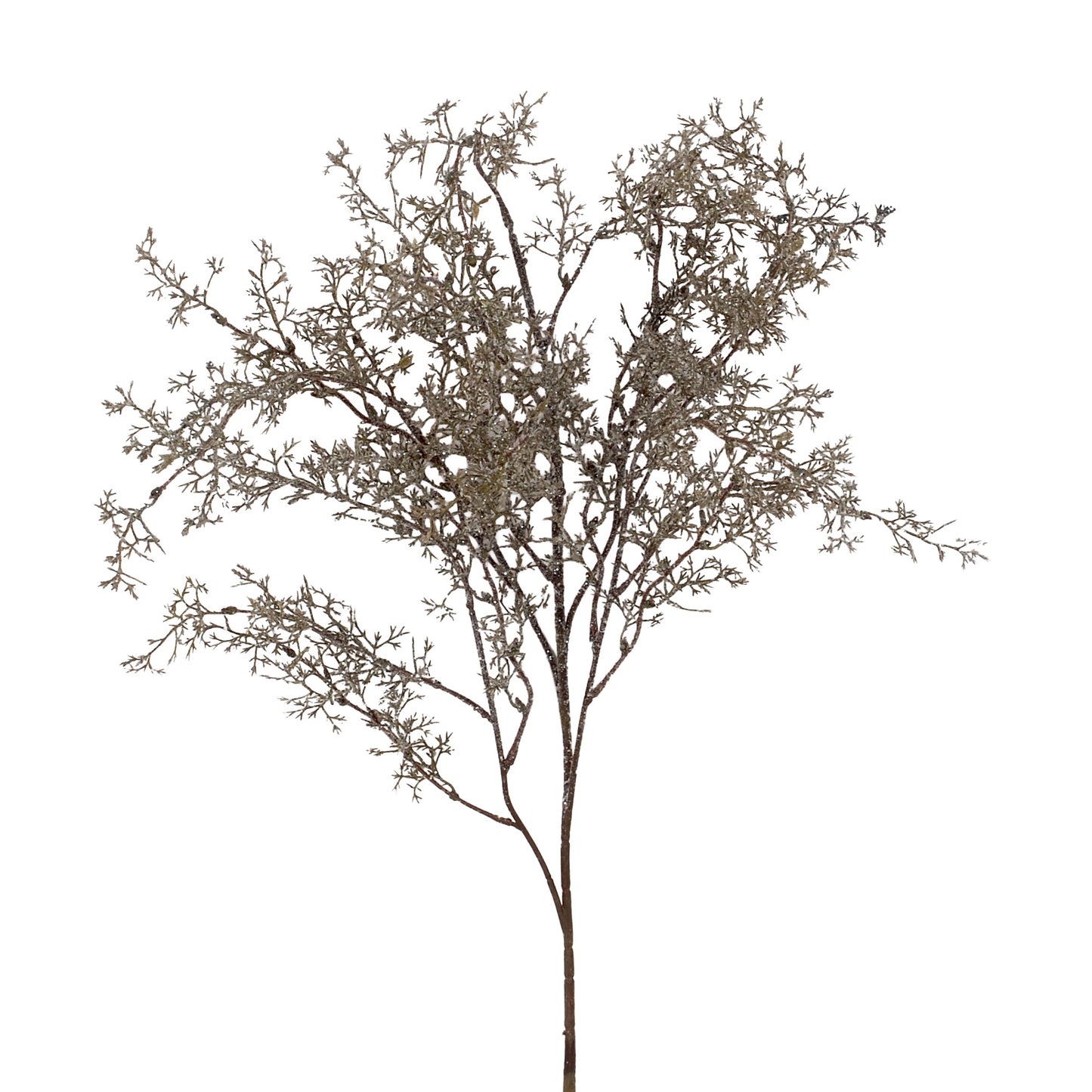 Brown 39"H Glittered/Snowed Wild Heather Spray