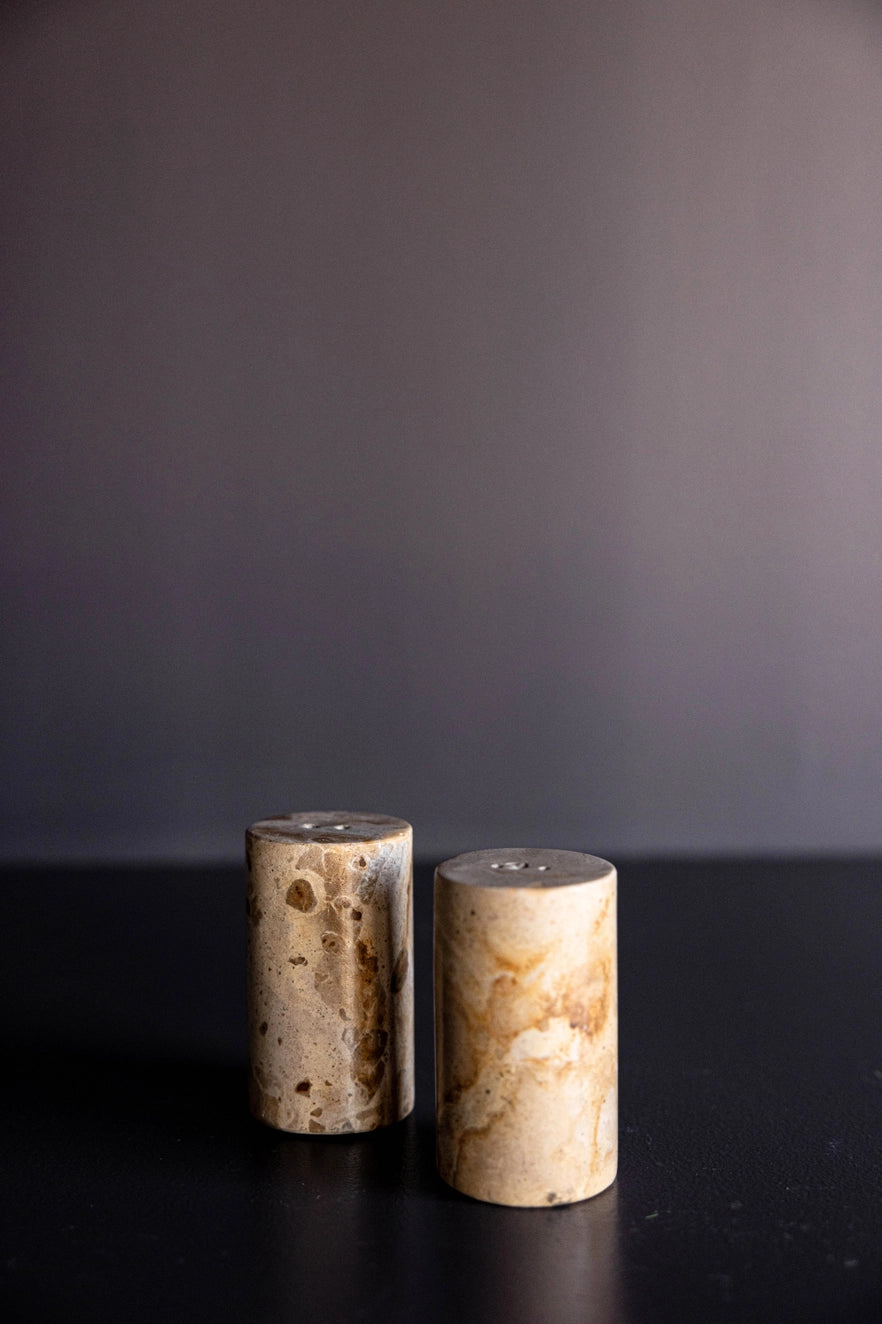 Chocolate Marble Salt & Pepper Shakers
