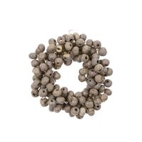 Beaded Berry Napkin Ring, Grey Set of 4