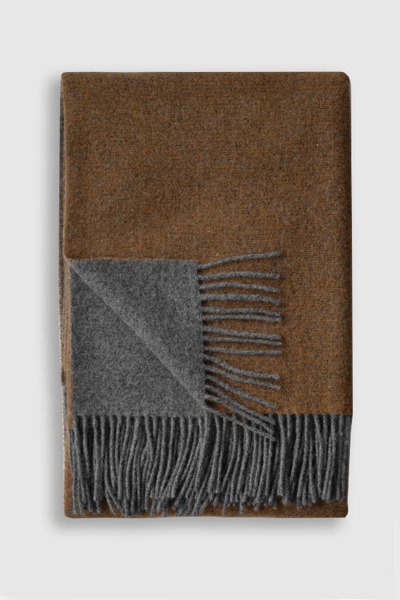 Trafalgar Wool Double Sided Throw - in 5 colors