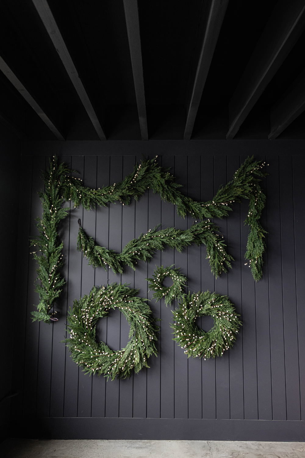 White Plum Berry Norfolk Cypress Real Touch Collection
