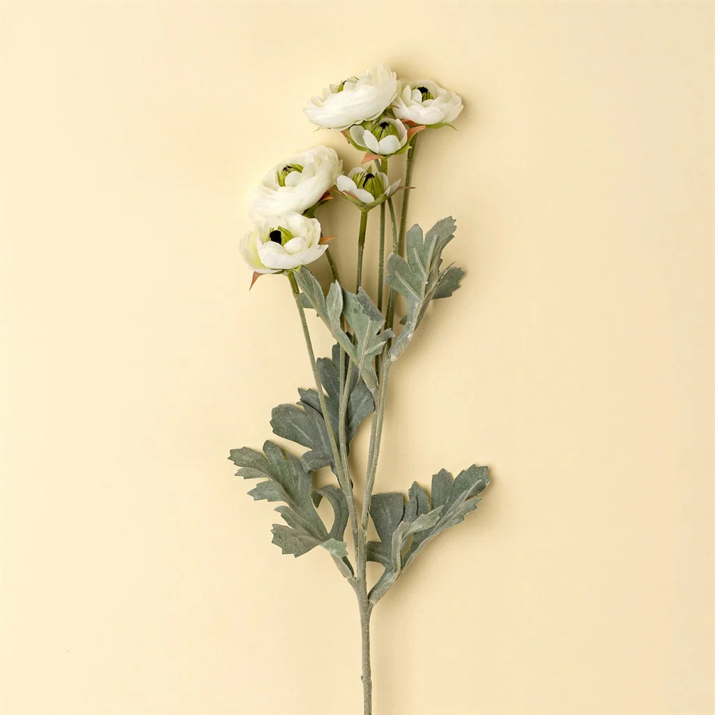 Ranunculus Spray, White - Magnolia Lane co. Home + Garden + Gift
