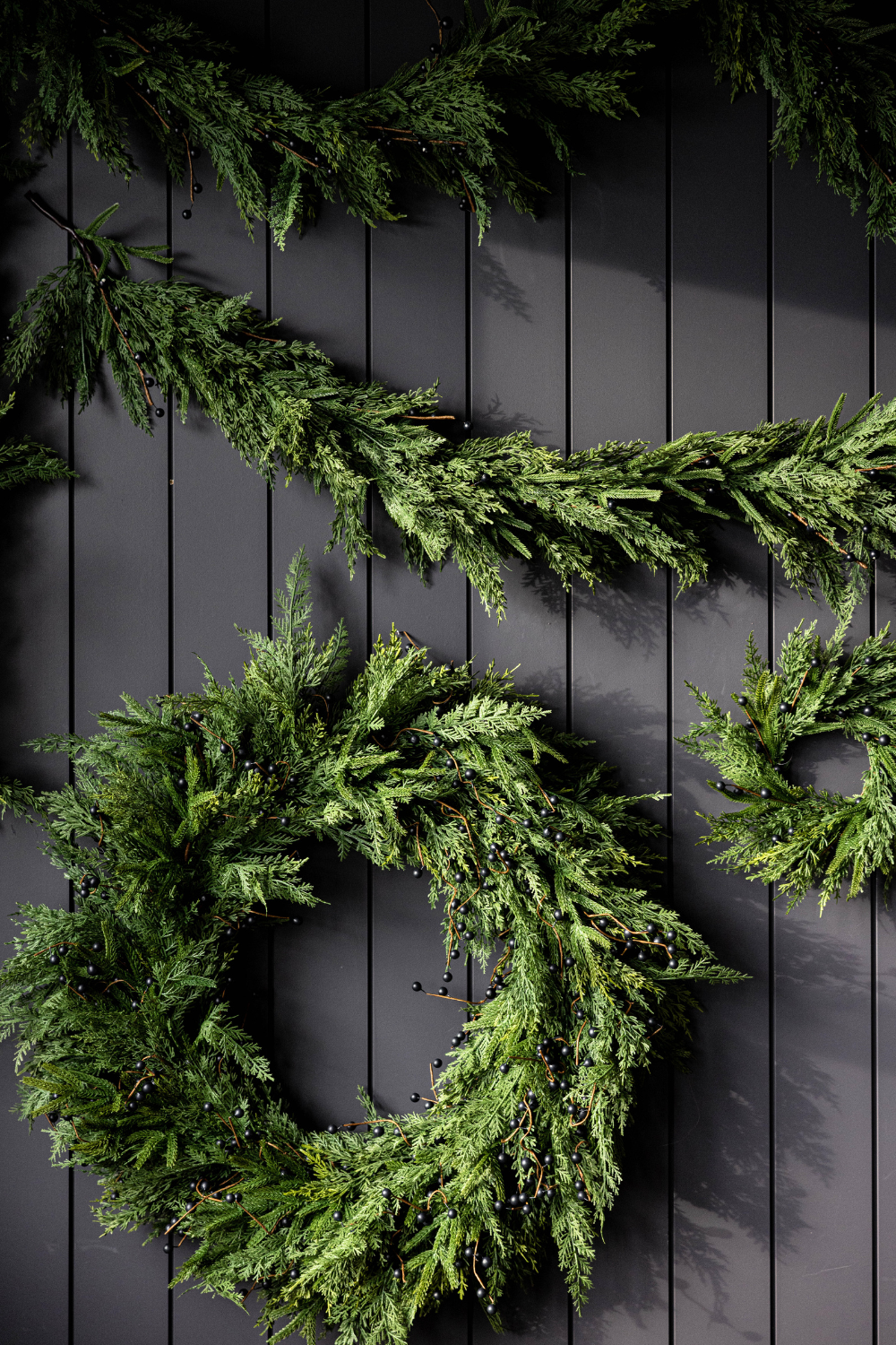 Blue Plum Berry Norfolk Cypress Real Touch Collection