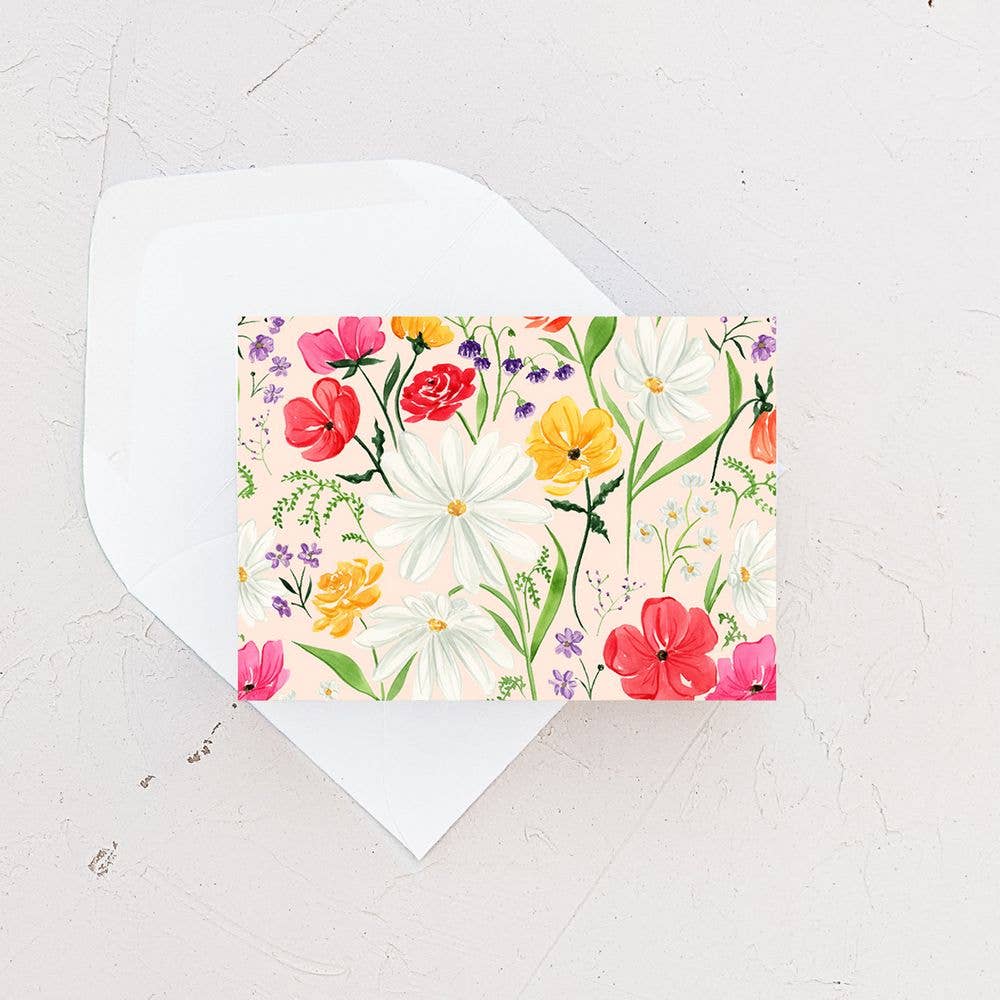 Mini Card - Dainty Wildflowers Enclosure Card