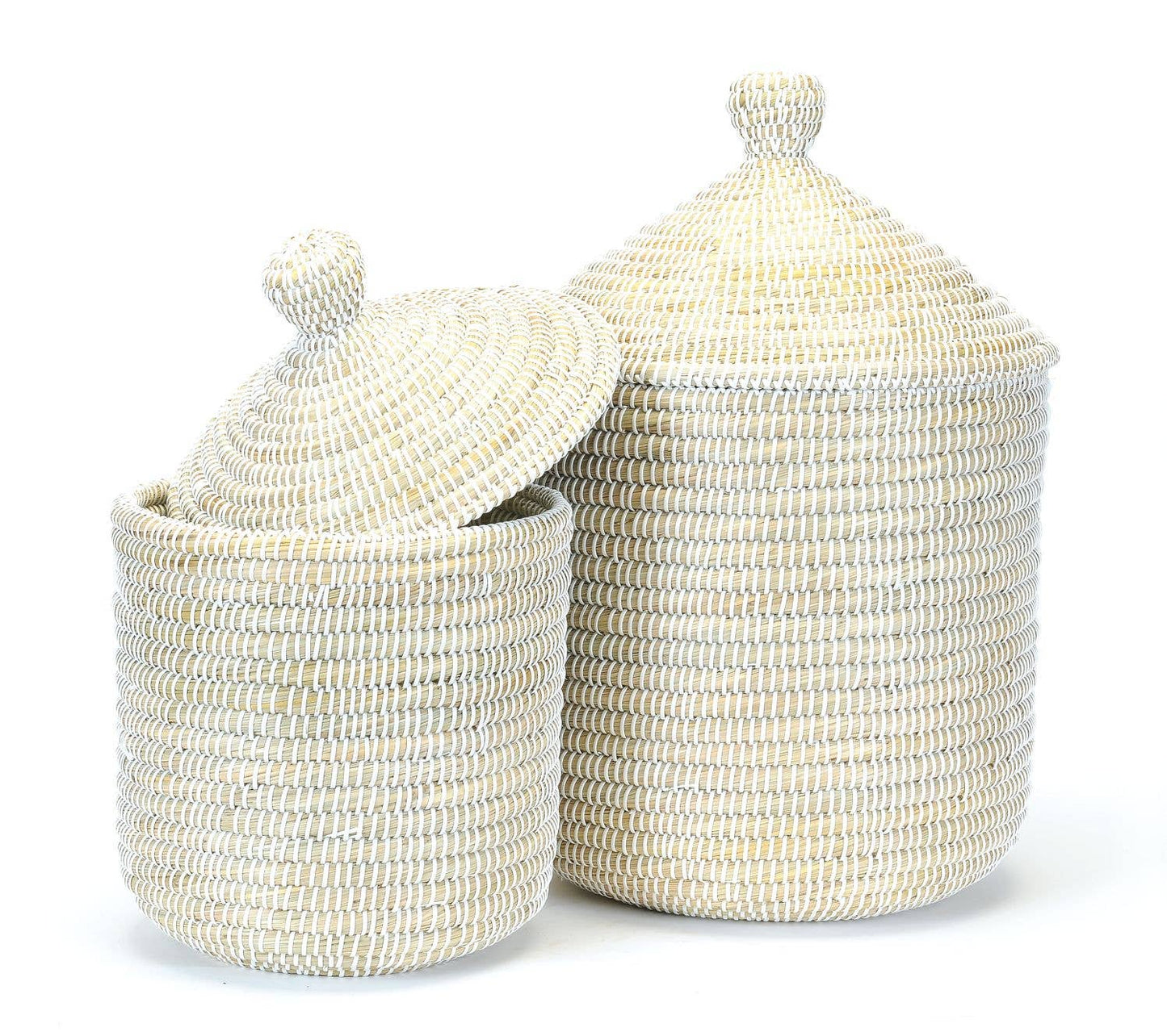 COILED GRASS DECOR HAMPER| 2 Sizes