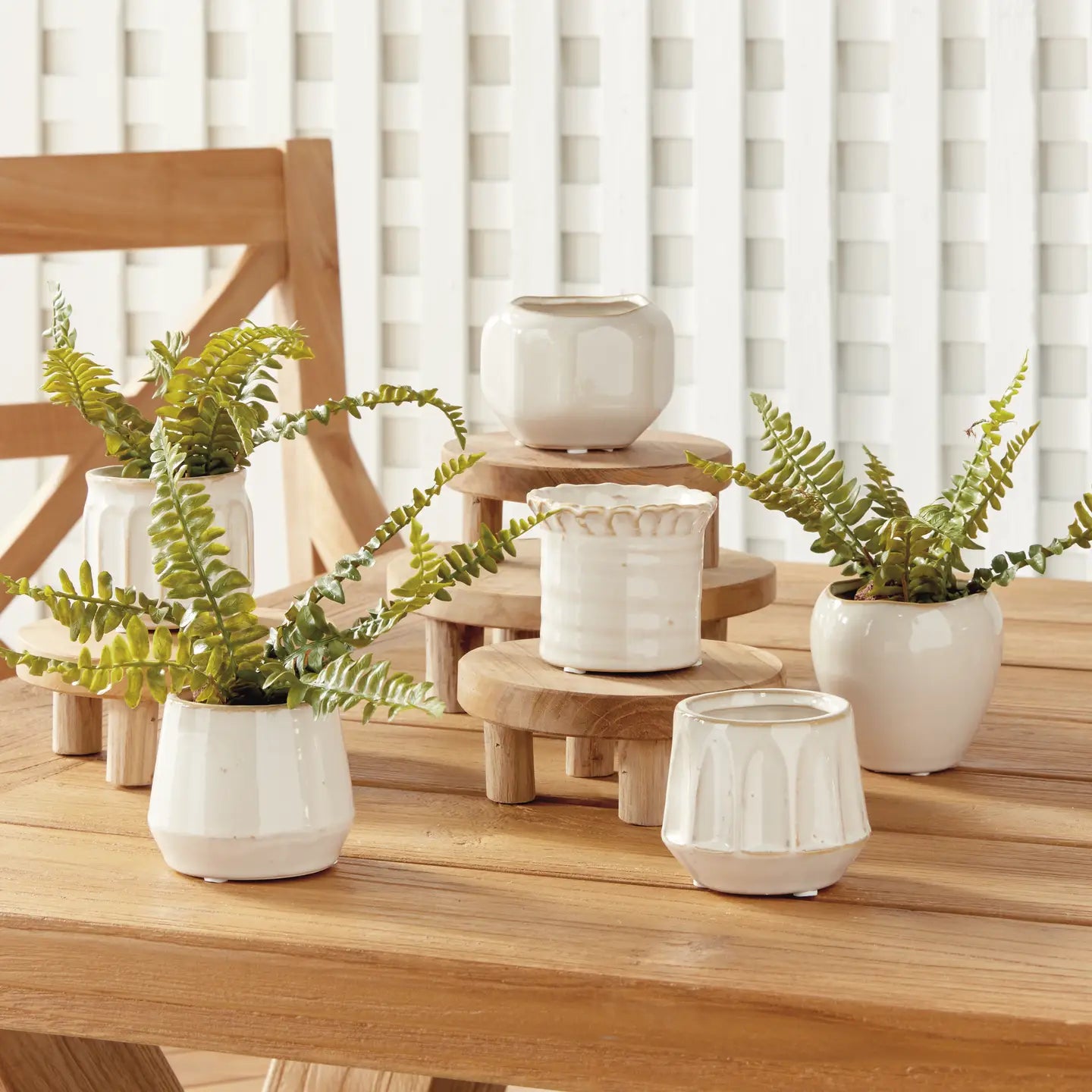 Dezie Mini Pots - Cream | Assorted styles