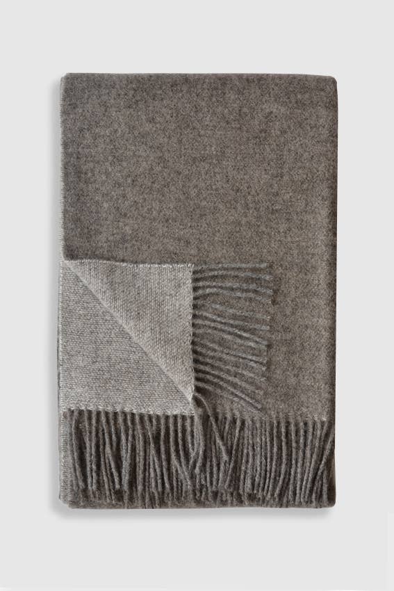 Trafalgar Wool Double Sided Throw - in 5 colors