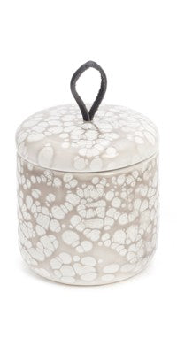 BOISE SMALL CERAMIC DECO JAR TAUPE