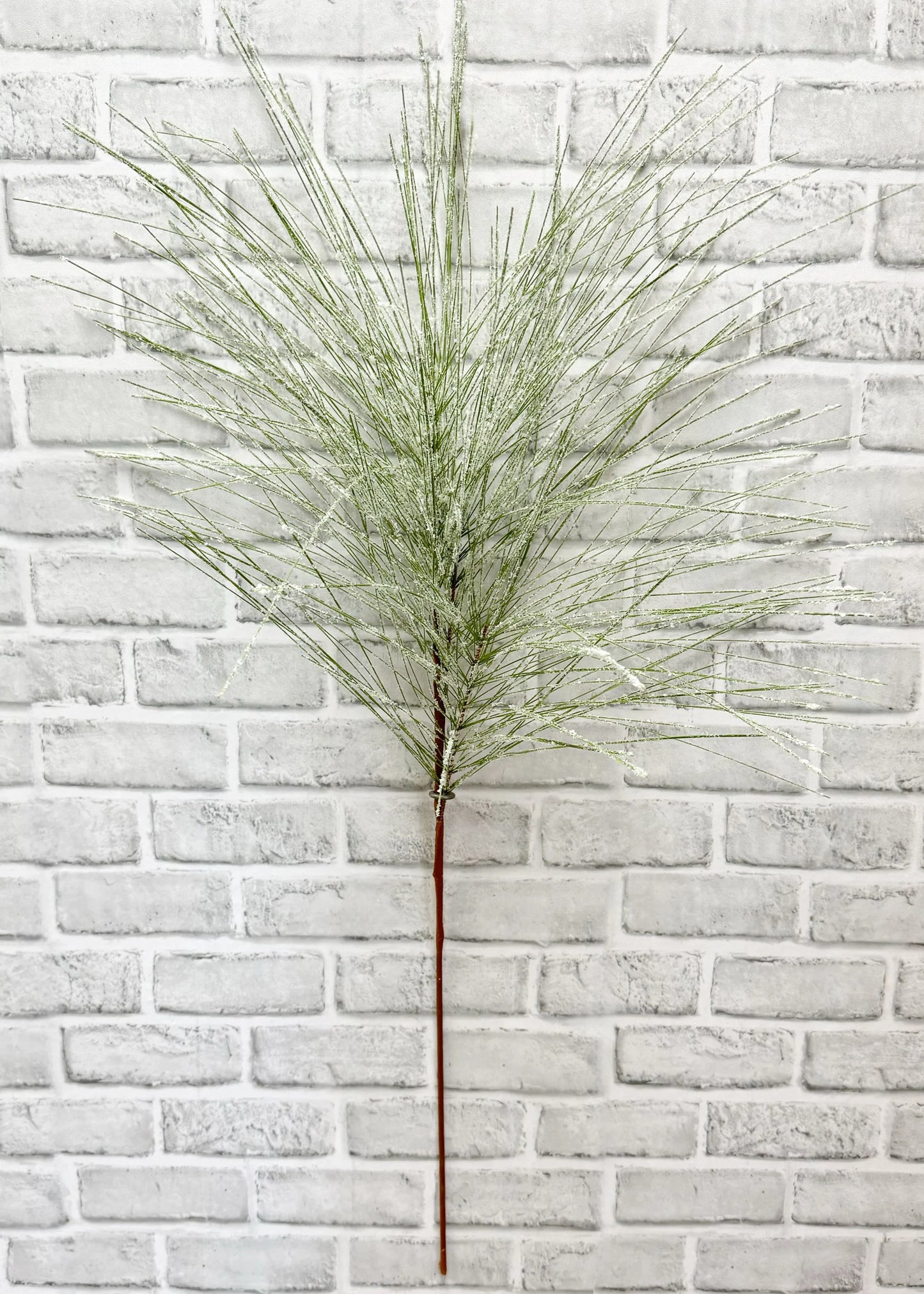 39" SNOWY LONG NEEDLE PINE SPRAY