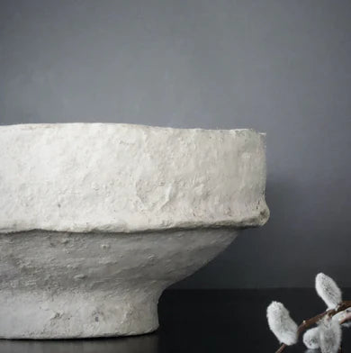 SUSTAIN Sculptural Bowl | White