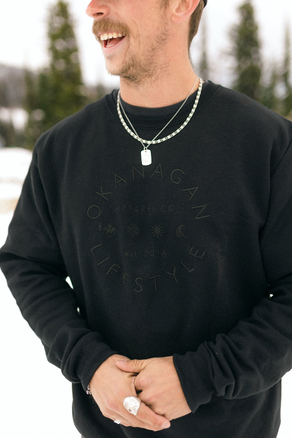 OKGN Lifestyle Community Crewneck Embroidered Sweater