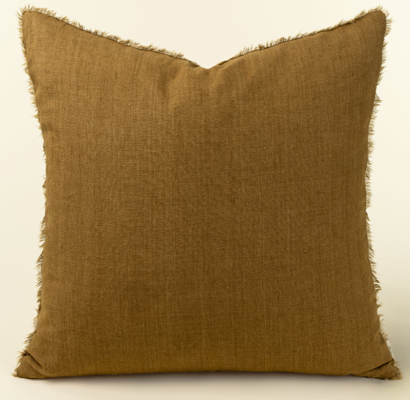 Lina Linen Pillow Gold