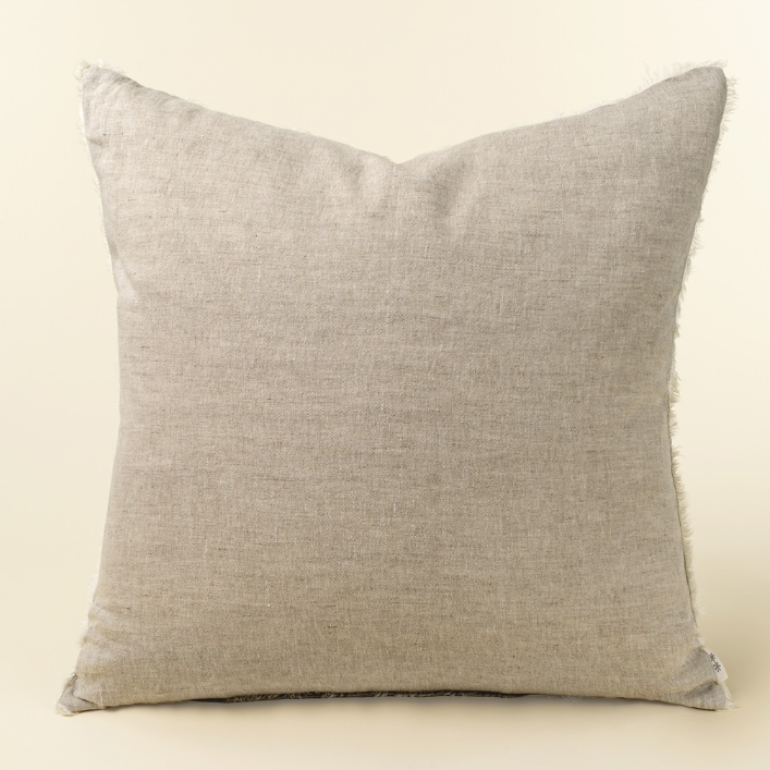 24x24 Lina Linen Pillow Chambray